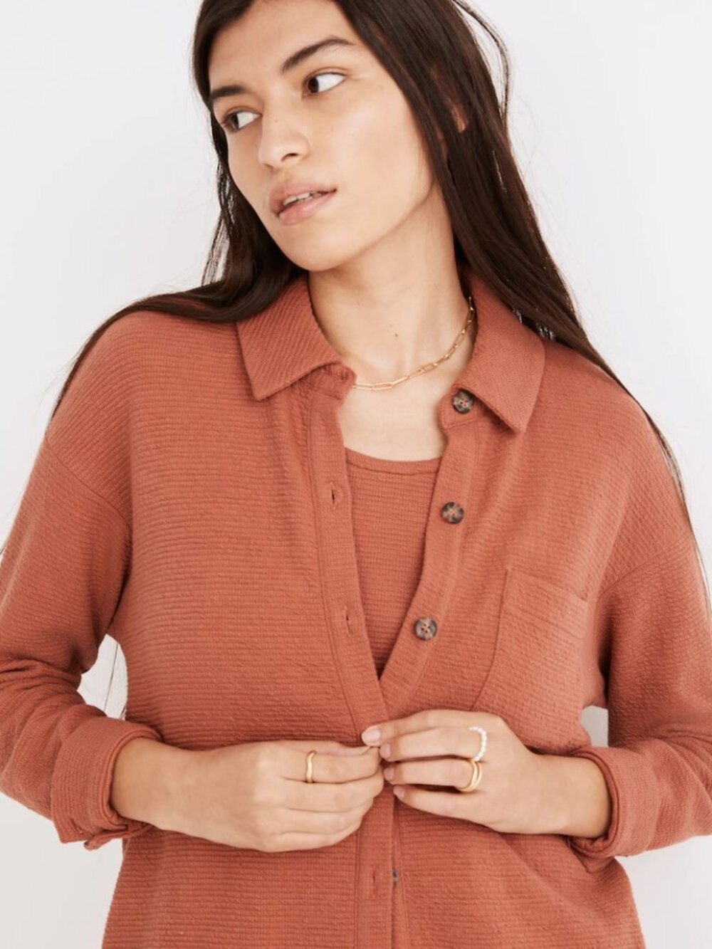 Madewell Textural Knit Shirt-Jacket, Size Small - Perfect Condition